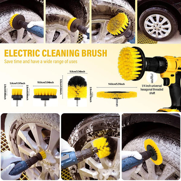 Auto Reinigungs-Bohrbürsten Set